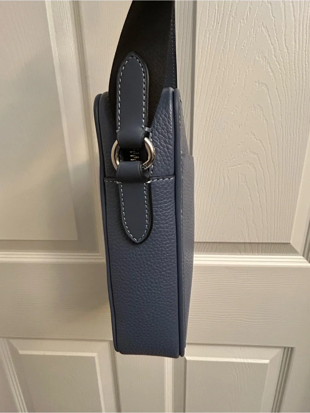 Coach Sullivan Pebbled Leather Crossbody Bag in Light Denim Blue